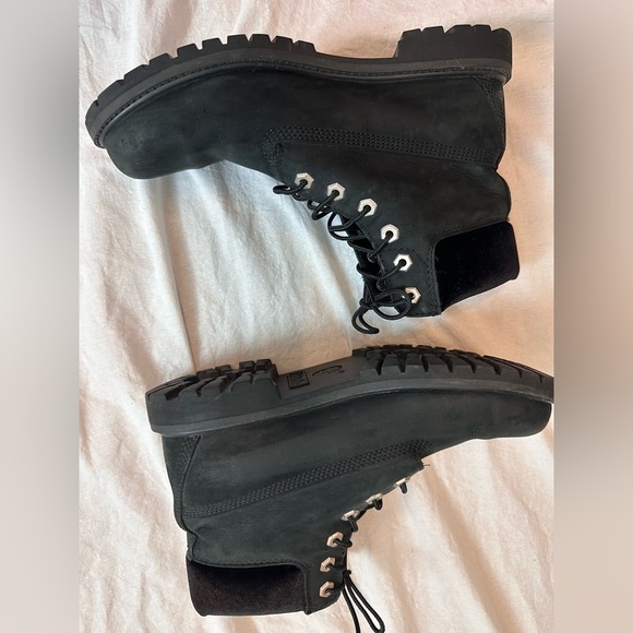Timberland WOMEN'S VELVET ACCENT PREMIUM WATERPROOF BOOTS Black Size 9 - Picture 2 of 14